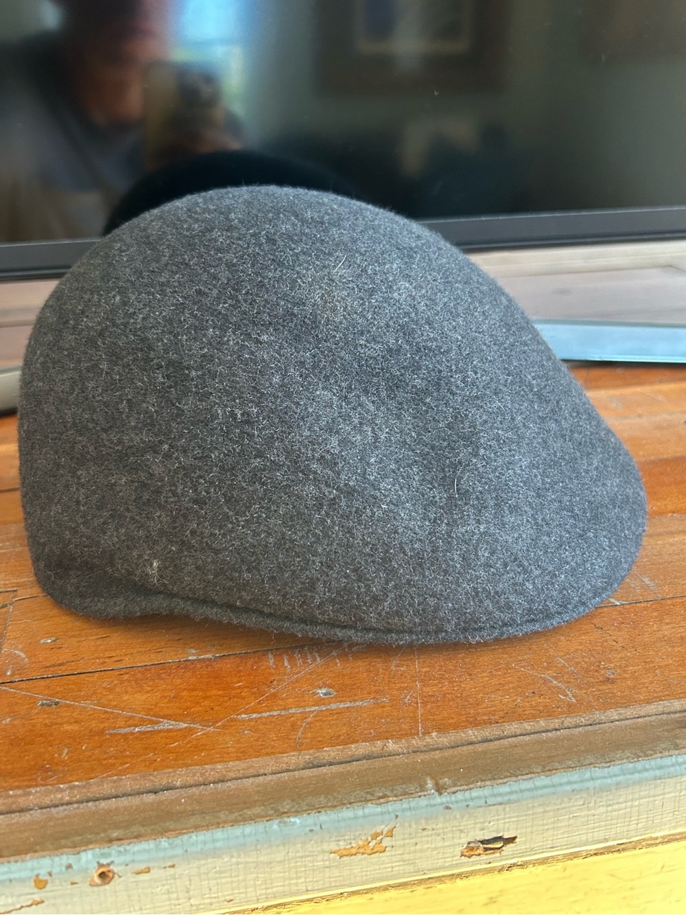 Gray Wool Flat Cap - Classic Men's Style